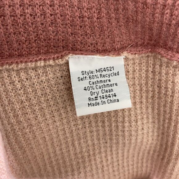 Johnny Was Calme Sweater Womens Small Cashmere Waffle Whip Stitch Knit Cozy NEW - Picture 4 of 10